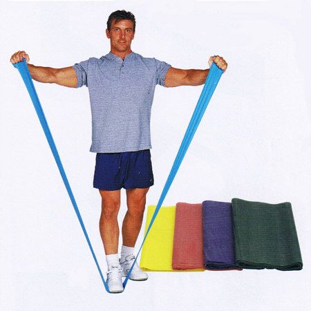 Naturlatex Gymnastikband - blau, extra-stark, 5,5 Meter
