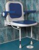 Duschklappsitz mit Wandbefestigung XXL, gepolstert, bis 254 kg