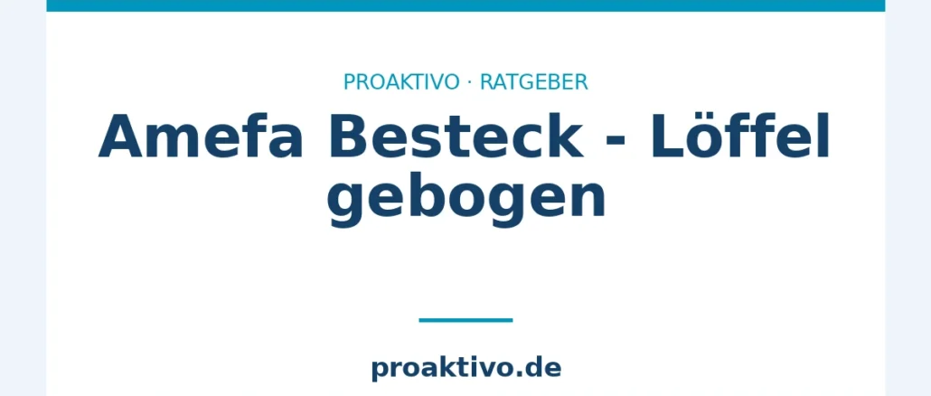 Amefa Besteck - Löffel gebogen