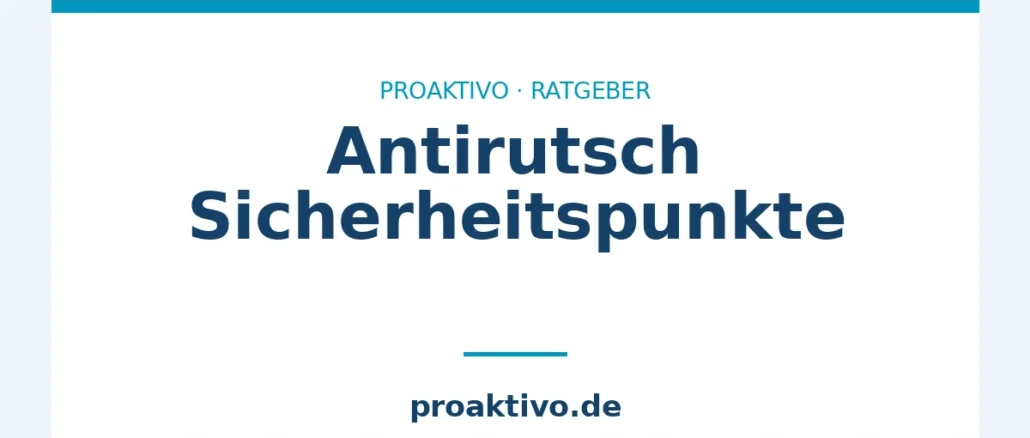 Antirutsch Sicherheitspunkte