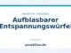 Aufblasbarer Entspannungswürfel