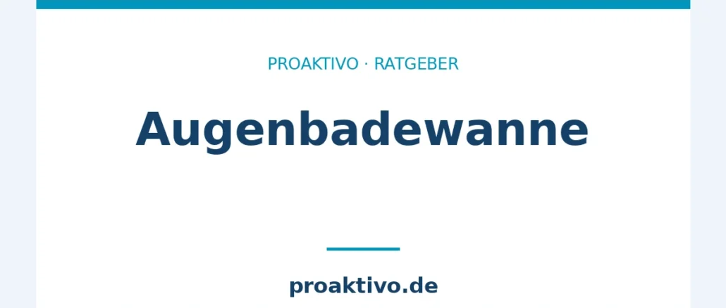Augenbadewanne