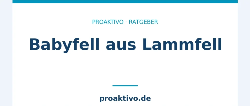 Babyfell aus Lammfell