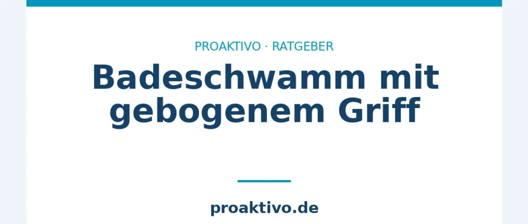 Badeschwamm mit gebogenem Griff