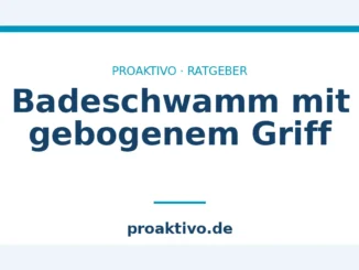 Badeschwamm mit gebogenem Griff