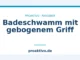 Badeschwamm mit gebogenem Griff