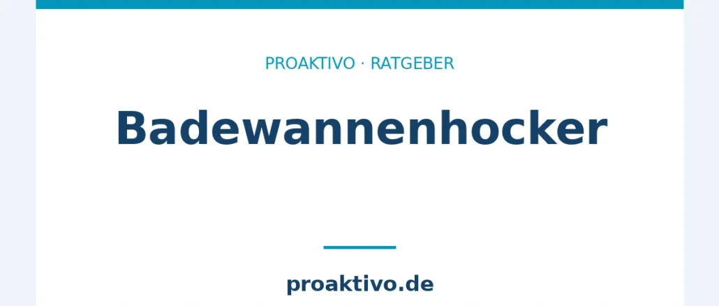 Badewannenhocker