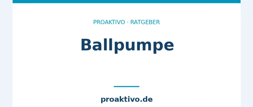 Ballpumpe
