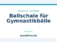 Ballschale für Gymnastikbälle