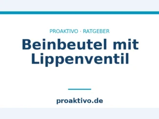 Beinbeutel mit Lippenventil