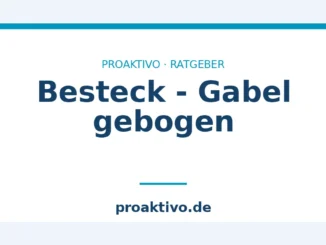 Besteck - Gabel gebogen