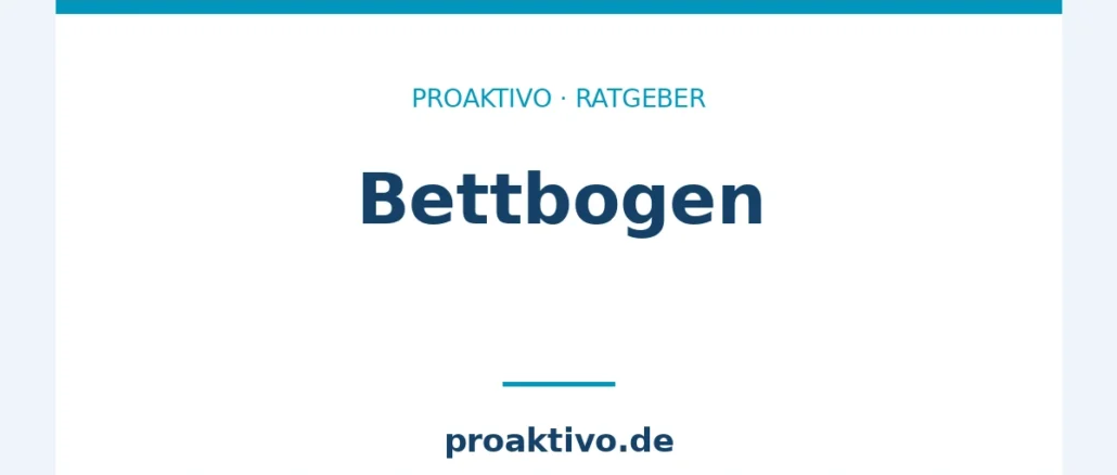 Bettbogen