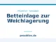 Betteinlage zur Weichlagerung
