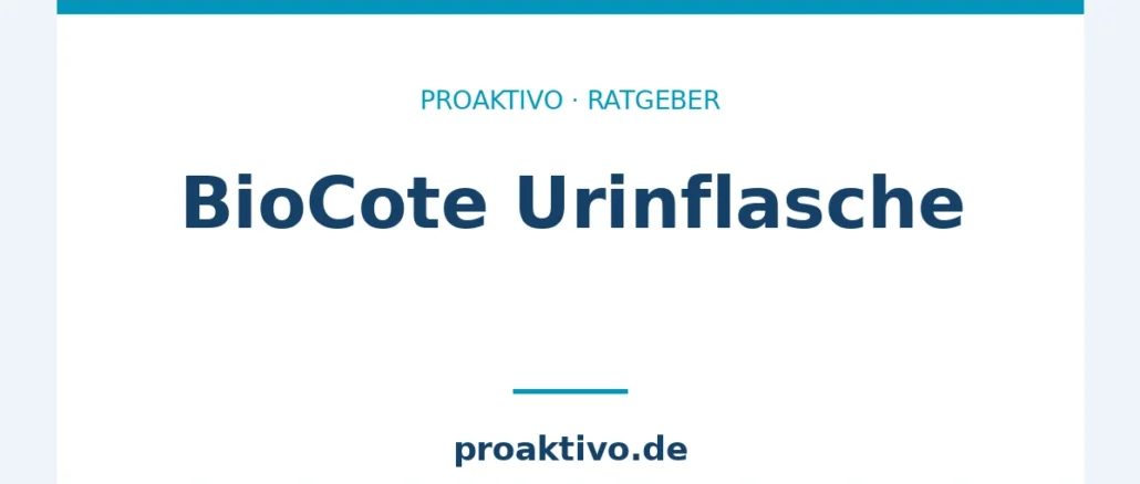 BioCote Urinflasche