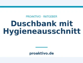 Duschbank mit Hygieneausschnitt
