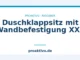 Duschklappsitz mit Wandbefestigung XXL