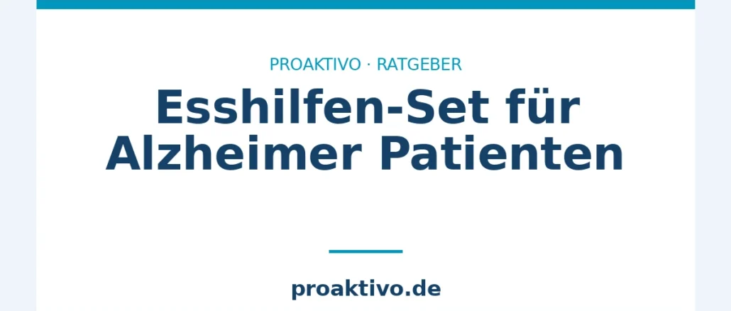 Esshilfen-Set für Alzheimer Patienten