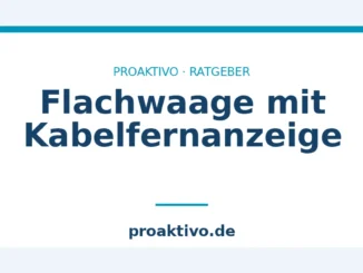 Flachwaage mit Kabelfernanzeige