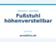 Fußstuhl höhenverstellbar