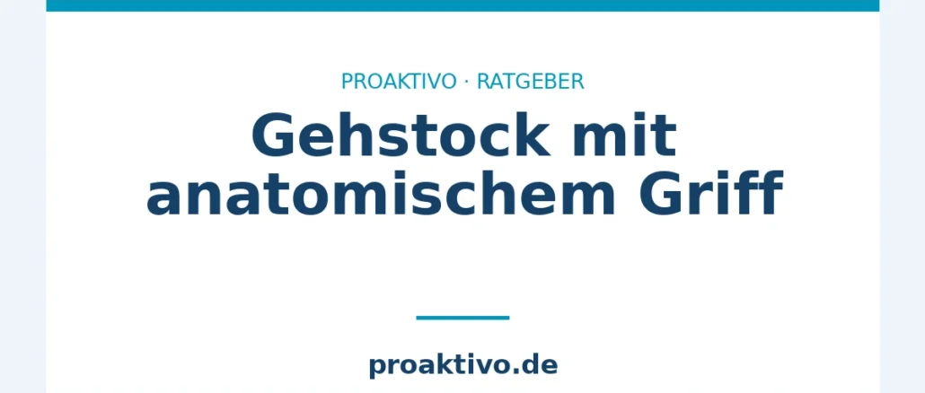 Gehstock mit anatomischem Griff