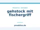 gehstock mit fischergriff
