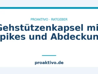 Gehstützenkapsel mit Spikes und Abdeckung