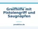 Greifhilfe mit Pistolengriff und Saugnäpfen
