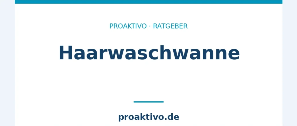 Haarwaschwanne