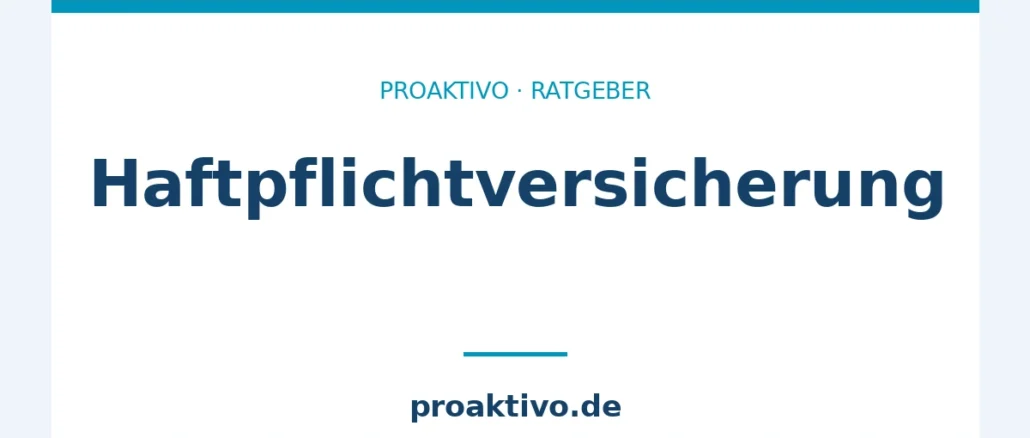 Haftpflichtversicherung
