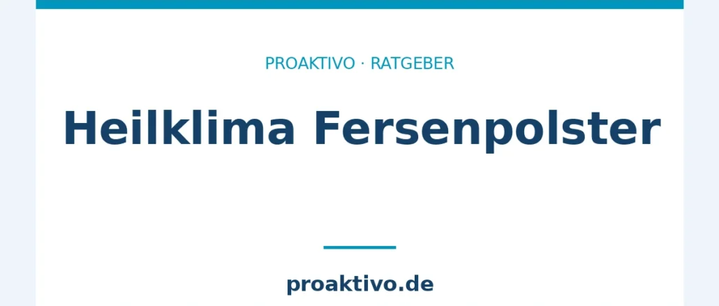 Heilklima Fersenpolster