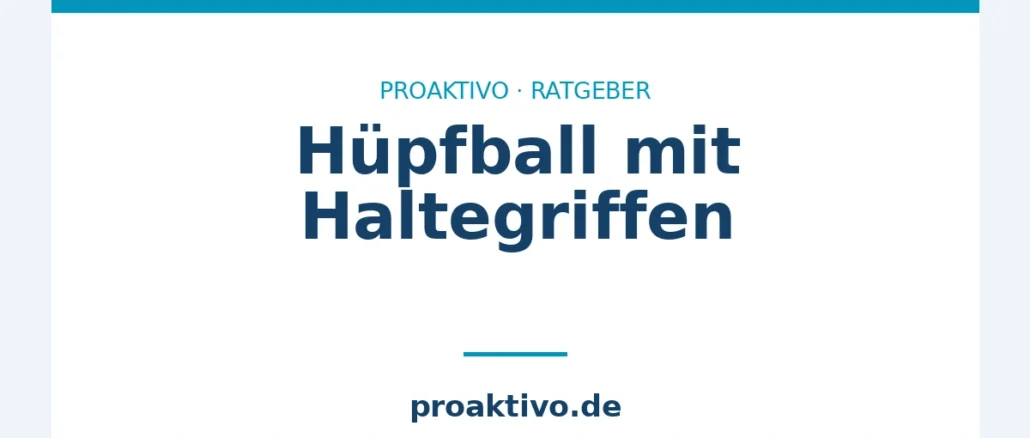 Hüpfball mit Haltegriffen