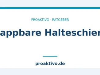 klappbare Halteschiene