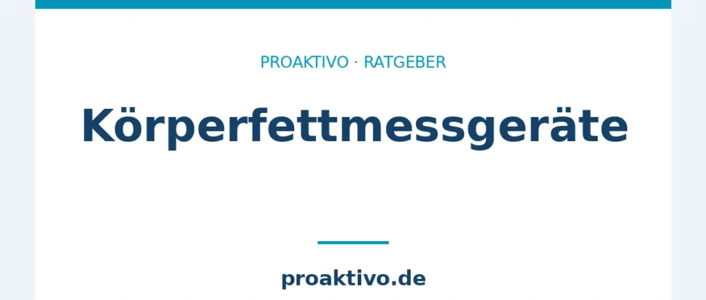 Körperfettmessgeräte