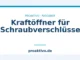Kraftöffner für Schraubverschlüsse