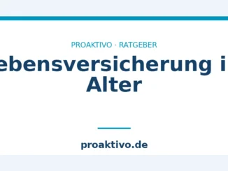 Lebensversicherung im Alter