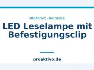 LED Leselampe mit Befestigungsclip