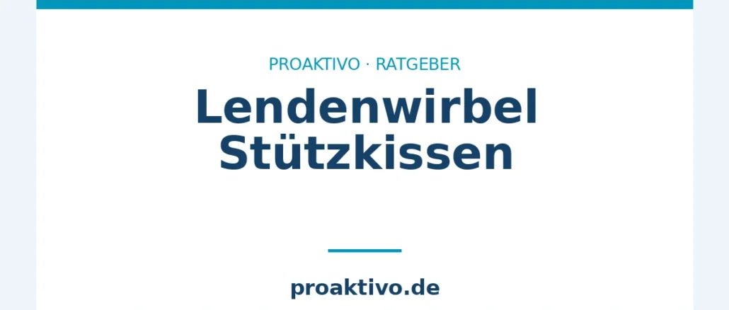 Lendenwirbel Stützkissen
