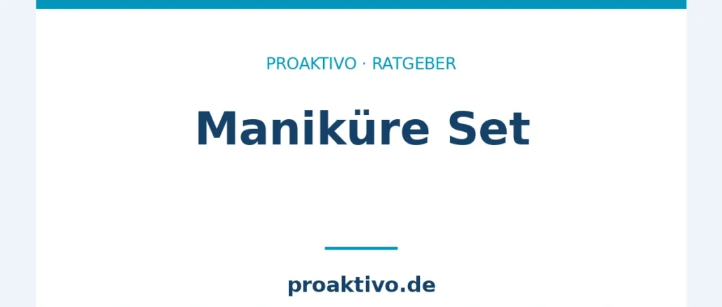 Maniküre Set