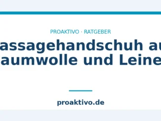 Massagehandschuh aus Baumwolle und Leinen
