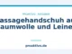 Massagehandschuh aus Baumwolle und Leinen