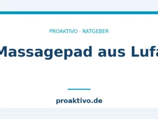 Massagepad aus Lufa