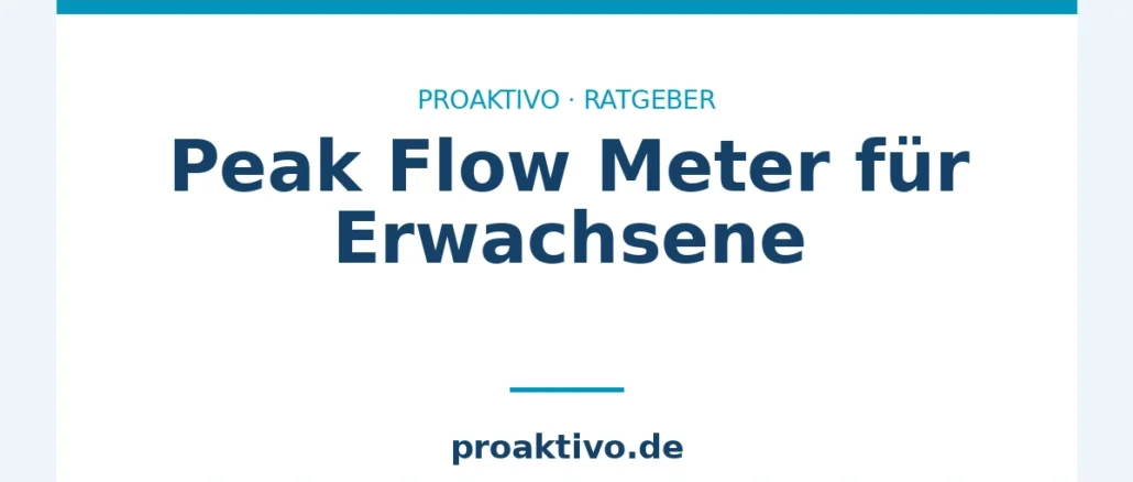 Peak Flow Meter für Erwachsene