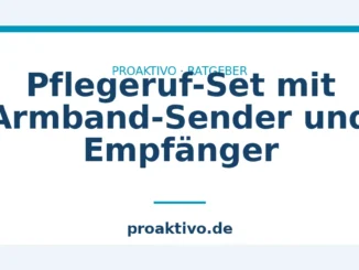 Pflegeruf-Set mit Armband-Sender und Empfänger