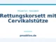 Rettungskorsett mit Cervikalstütze
