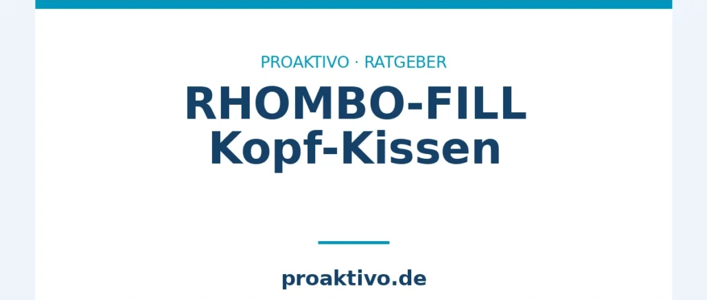 RHOMBO-FILL Kopf-Kissen