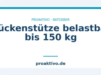 Rückenstütze belastbar bis 150 kg