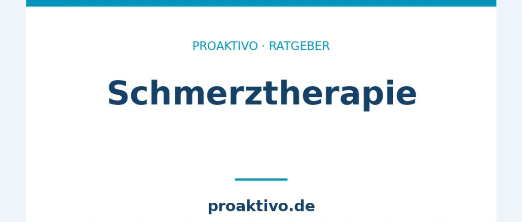 Schmerztherapie