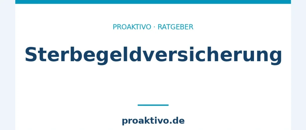 Sterbegeldversicherung