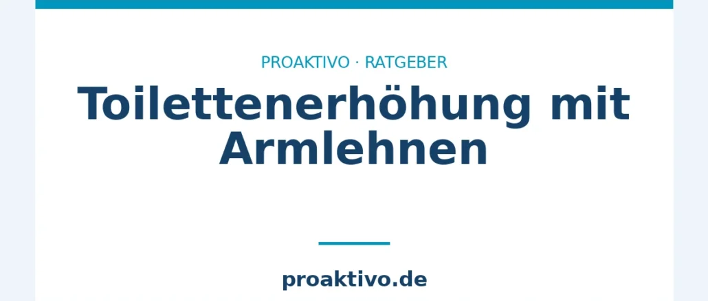 Toilettenerhöhung mit Armlehnen