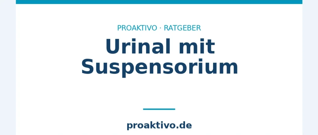 Urinal mit Suspensorium